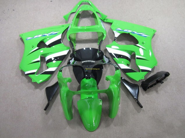 Cheapest 2000-2002 Green Black White Kawasaki ZX6R Motorcycle Fairings & Bodywork Canada