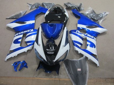 Cheapest 2005-2006 Blue White Kawasaki ZX6R Motorcycle Replacement Fairings Canada