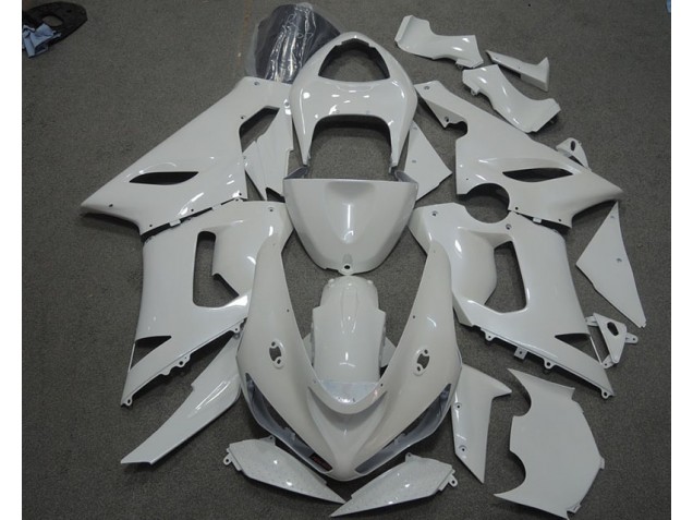 Cheapest 2005-2006 White Kawasaki ZX6R Motorcycle Fairings Kit Canada Cheapest 2005-2006 White Kawasaki ZX6R Motorcycle Fairings Kit Canada