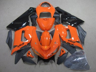 Cheapest 2005-2006 Orange Black Ninja Kawasaki ZX6R Motorcylce Fairings Canada