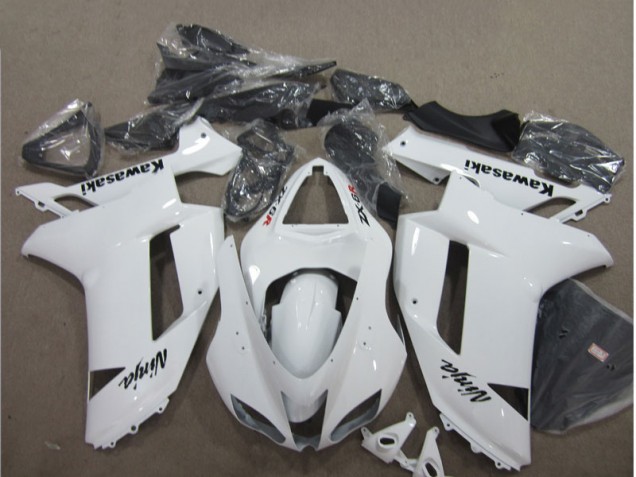 Cheapest 2007-2008 White Kawasaki ZX6R Bike Fairings Canada Cheapest 2007-2008 White Kawasaki ZX6R Bike Fairings Canada