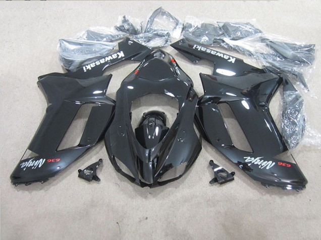 Cheapest 2007-2008 Black Ninja 636 Kawasaki ZX6R Moto Fairings Canada Cheapest 2007-2008 Black Ninja 636 Kawasaki ZX6R Moto Fairings Canada
