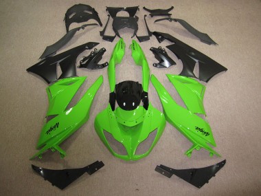 Cheapest 2009-2012 Black Green Kawasaki ZX6R Motorbike Fairing Canada