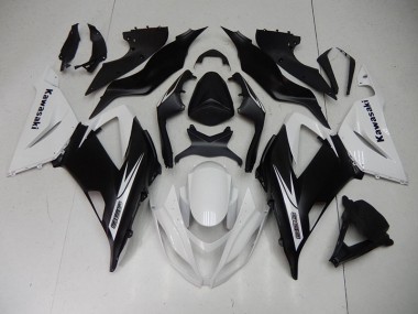 Cheapest 2013-2018 Black White Kawasaki ZX6R Motorcycle Fairing Kits Canada
