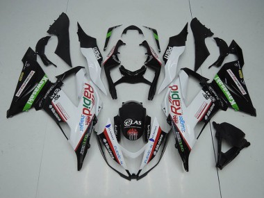 Cheapest 2013-2018 Black White Rapid Hager Kawasaki ZX6R Motorbike Fairing Canada