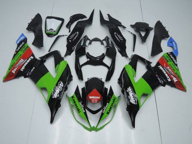 Cheapest 2013-2018 Black Green Red Motocard Kawasaki ZX6R Motorcycle Fairing Kit Canada