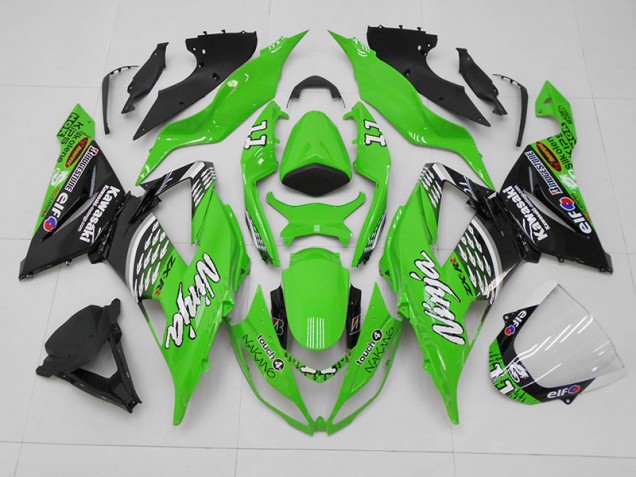 Cheapest 2013-2018 Green Black 11 Kawasaki ZX6R Bike Fairing Canada Cheapest 2013-2018 Green Black 11 Kawasaki ZX6R Bike Fairing Canada
