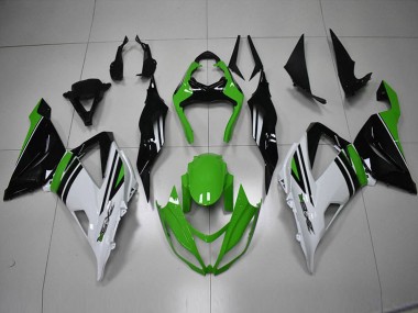 Cheapest 2013-2018 Black Green White Kawasaki ZX6R Bike Fairing Kit Canada