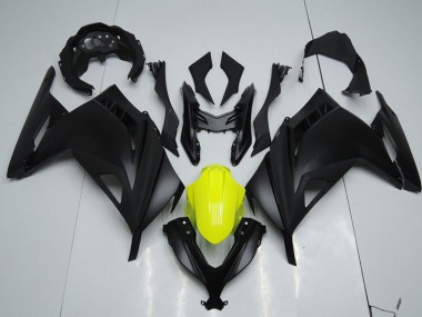 Cheapest 2013-2016 Black Yellow Kawasaki ZX300R Replacement Motorcycle Fairings Canada