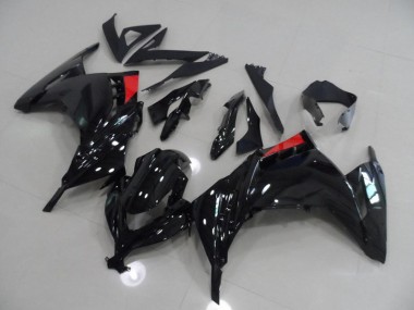 Cheapest 2013-2016 Black Red Kawasaki ZX300R Bike Fairing Kit Canada