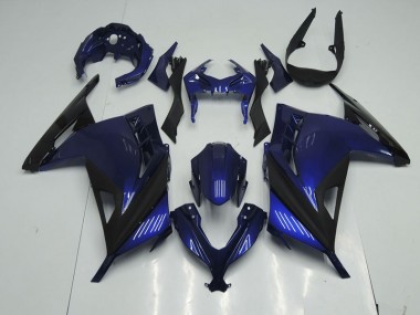 Cheapest 2013-2016 Blue Black Kawasaki ZX300R Motorcyle Fairings Canada