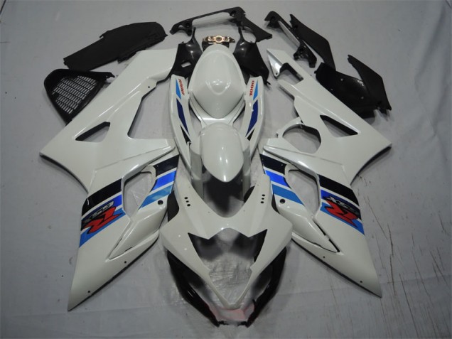 Cheapest 2005-2006 White Blue Suzuki GSXR1000 Motorcycle Fairing Kits Canada Cheapest 2005-2006 White Blue Suzuki GSXR1000 Motorcycle Fairing Kits Canada