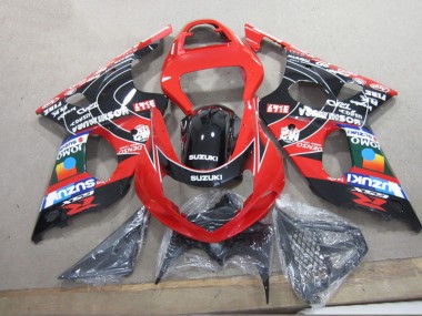 Cheapest 2000-2002 Red Black Denso Suzuki GSXR1000 Motorcyle Fairings Canada