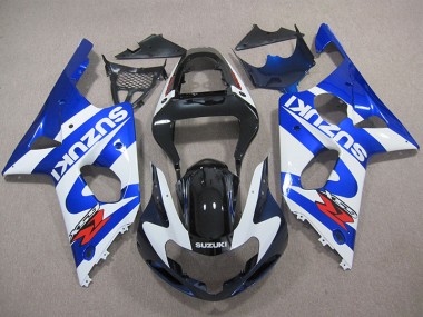 Cheapest 2000-2002 Blue White Decal Suzuki GSXR1000 Replacement Fairings Canada