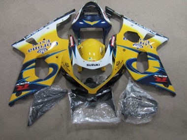 Cheapest 2000-2002 Yellow Blue Corona Extra Suzuki GSXR1000 Motorcycle Fairings Kit Canada