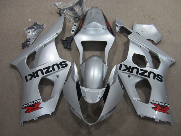 Cheapest 2003-2004 Silver Suzuki GSXR1000 Motorcycle Fairing Kits Canada Cheapest 2003-2004 Silver Suzuki GSXR1000 Motorcycle Fairing Kits Canada