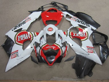 Cheapest 2005-2006 White Lucky Strike Red Motul Suzuki GSXR1000 Motorcycle Fairings Canada