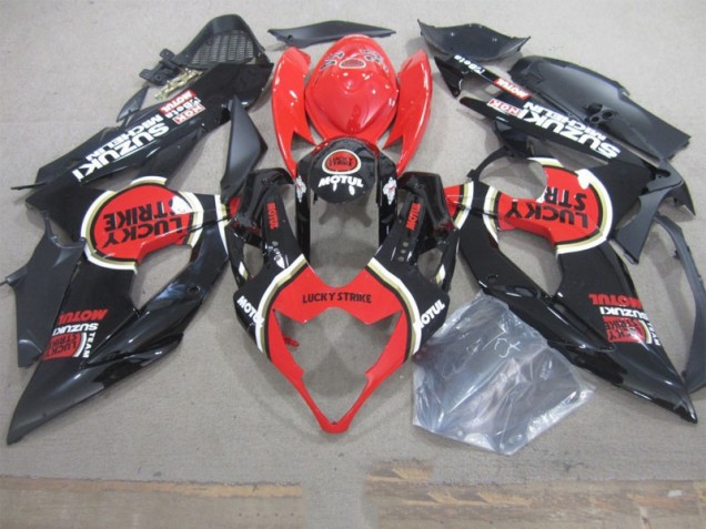 Cheapest 2005-2006 Black Lucky Strike Red Motul Suzuki GSXR1000 Motorbike Fairing Canada Cheapest 2005-2006 Black Lucky Strike Red Motul Suzuki GSXR1000 Motorbike Fairing Canada
