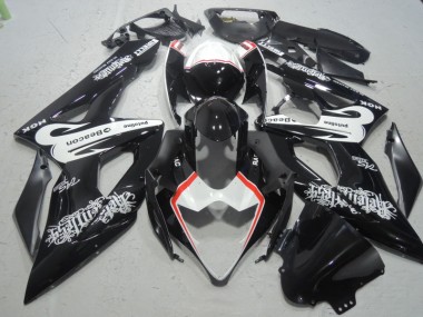 Cheapest 2005-2006 Black White Beacon Suzuki GSXR1000 Bike Fairing Kit Canada