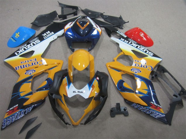 Cheapest 2005-2006 Yellow Blue Corona Extra Suzuki GSXR1000 Moto Fairings Canada Cheapest 2005-2006 Yellow Blue Corona Extra Suzuki GSXR1000 Moto Fairings Canada