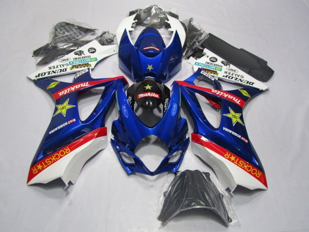 Cheapest 2007-2008 Blue Red Rockstar Suzuki GSXR1000 Motorbike Fairing Kits Canada Cheapest 2007-2008 Blue Red Rockstar Suzuki GSXR1000 Motorbike Fairing Kits Canada