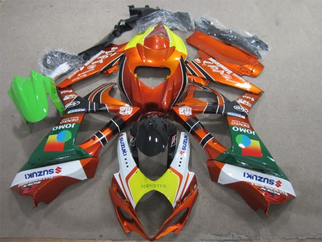 Cheapest 2007-2008 Orange Yellow Monster Suzuki GSXR1000 Motorcycle Fairing Kits Canada Cheapest 2007-2008 Orange Yellow Monster Suzuki GSXR1000 Motorcycle Fairing Kits Canada
