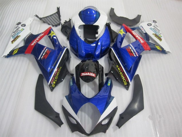 Cheapest 2007-2008 Blue Black Rockstar Suzuki GSXR1000 Bike Fairings Canada Cheapest 2007-2008 Blue Black Rockstar Suzuki GSXR1000 Bike Fairings Canada