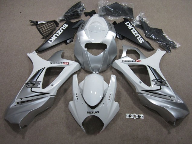 Cheapest 2007-2008 White Suzuki GSXR1000 Replacement Motorcycle Fairings Canada