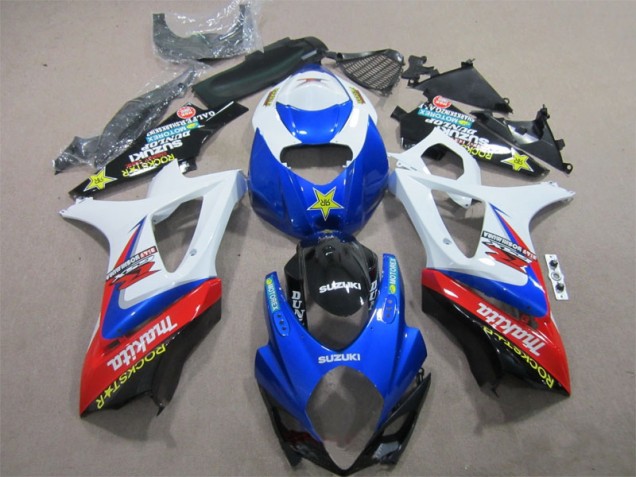 Cheapest 2007-2008 Blue White Rockstar Suzuki GSXR1000 Motorcycle Bodywork Canada Cheapest 2007-2008 Blue White Rockstar Suzuki GSXR1000 Motorcycle Bodywork Canada