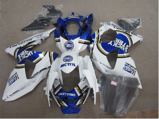 Cheapest 2009-2016 White Lucky Strike Blue Motul Suzuki GSXR1000 Motorcylce Fairings Canada Cheapest 2009-2016 White Lucky Strike Blue Motul Suzuki GSXR1000 Motorcylce Fairings Canada