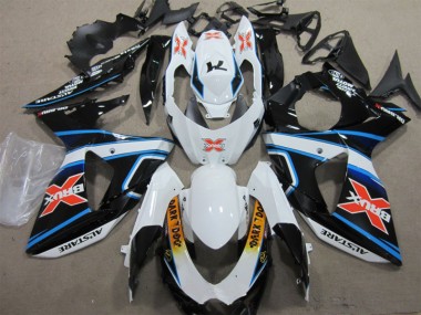 Cheapest 2009-2016 White Blue Brux Dark Dog Suzuki GSXR1000 Motorbike Fairing Kits Canada