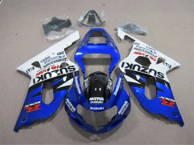 Cheapest 2001-2003 Blue White Motul Suzuki GSXR600 Moto Fairings Canada