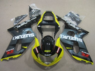 Cheapest 2001-2003 Black Yellow Motul Suzuki GSXR600 Motor Fairings Canada