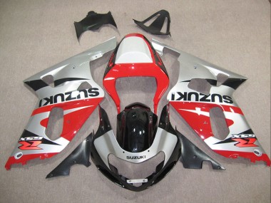 Cheapest 2001-2003 Red Silver Suzuki GSXR600 Motorcylce Fairings Canada
