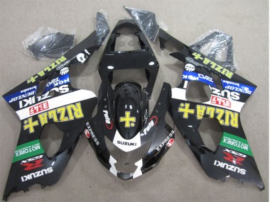 Cheapest 2004-2005 Black Yellow Rizla Suzuki GSXR600 Moto Fairings Canada