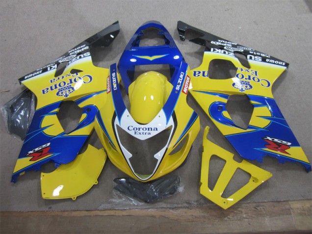 Cheapest 2004-2005 Yellow Blue Corona Extra Suzuki GSXR600 Motorcycle Fairings Canada Cheapest 2004-2005 Yellow Blue Corona Extra Suzuki GSXR600 Motorcycle Fairings Canada