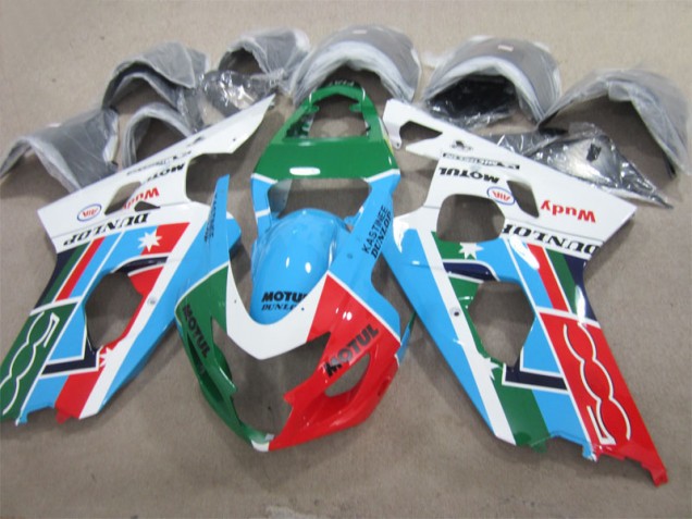 Cheapest 2004-2005 Blue Green Red Motul Suzuki GSXR600 Motorcycle Fairing Canada Cheapest 2004-2005 Blue Green Red Motul Suzuki GSXR600 Motorcycle Fairing Canada