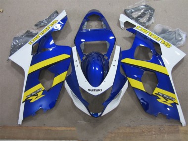 Cheapest 2004-2005 Blue White Yellow Suzuki GSXR600 Replacement Motorcycle Fairings Canada