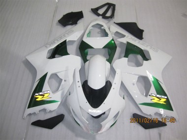 Cheapest 2004-2005 White Green Suzuki GSXR600 Motorbike Fairing Kits Canada