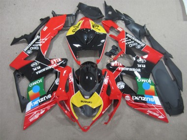 Cheapest 2006-2007 Black Red Yellow Jomo Suzuki GSXR600 Bike Fairings Canada