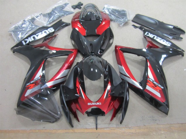 Cheapest 2006-2007 Black Red Suzuki GSXR600 Motorcycle Fairing Kits Canada Cheapest 2006-2007 Black Red Suzuki GSXR600 Motorcycle Fairing Kits Canada
