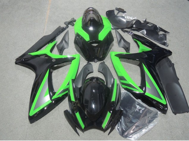 Cheapest 2006-2007 Black Green Suzuki GSXR600 Motorbike Fairing Canada