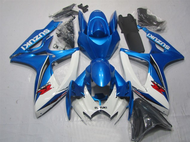 Cheapest 2006-2007 Blue White Suzuki GSXR600 Motorbike Fairing Kits Canada Cheapest 2006-2007 Blue White Suzuki GSXR600 Motorbike Fairing Kits Canada