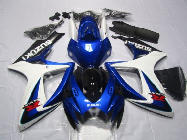 Cheapest 2006-2007 Blue White Suzuki GSXR600 Motorcycle Fairings Kits Canada