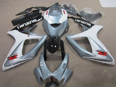 Cheapest 2006-2007 White Grey Suzuki GSXR600 Motorbike Fairings Canada