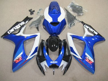 Cheapest 2006-2007 Blue White Suzuki GSXR600 Replacement Fairings Canada
