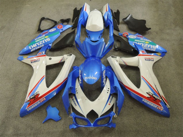 Cheapest 2008-2010 Blue White with Decals Suzuki GSXR600 Bike Fairing Kit Canada Cheapest 2008-2010 Blue White with Decals Suzuki GSXR600 Bike Fairing Kit Canada