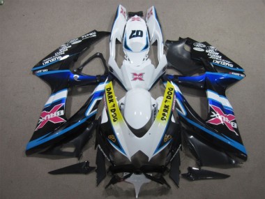 Cheapest 2008-2010 White Dark Dog 07 Suzuki GSXR600 Motorcycle Replacement Fairings Canada