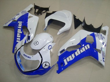 Cheapest 2001-2003 Blue White Jordan Suzuki GSXR750 Motorcycle Bodywork Canada