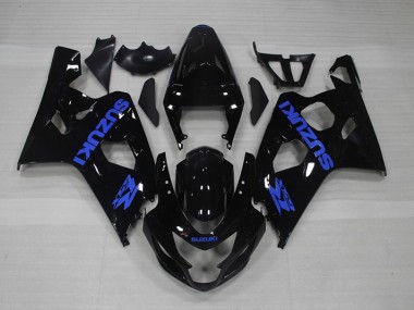 Cheapest 2004-2005 Black Blue Decal Suzuki GSXR750 Motorcycle Fairing Kits Canada